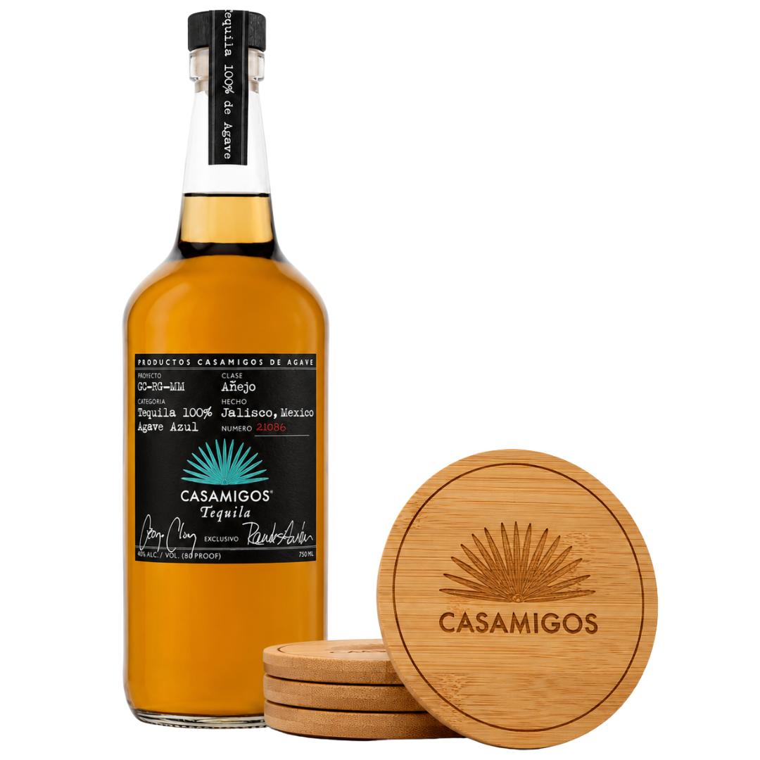 Casamigos Anejo + 4 Coasters | Cape & Cane