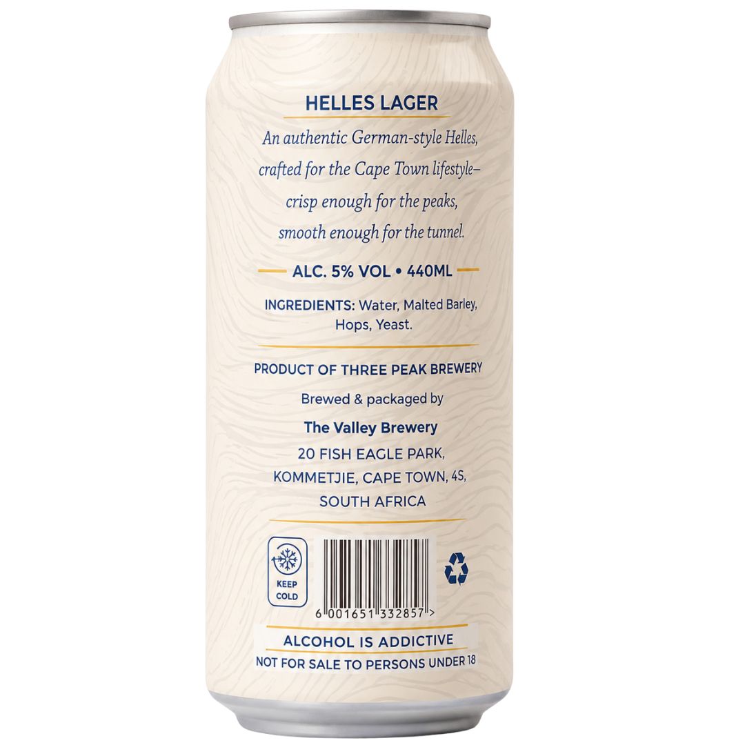 Breakline Helles - Three Peak Brewery | Cape & Cane