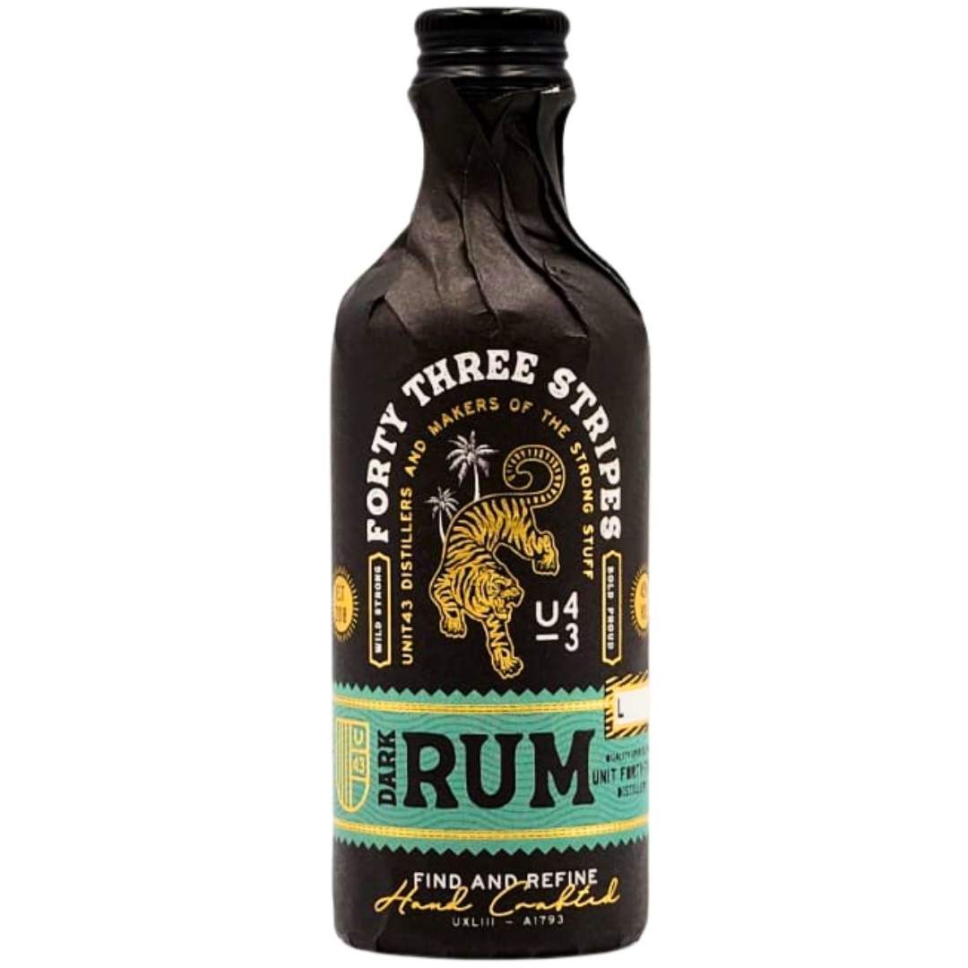 Forty Three Stripes Dark Rum 50ml | Cape & Cane