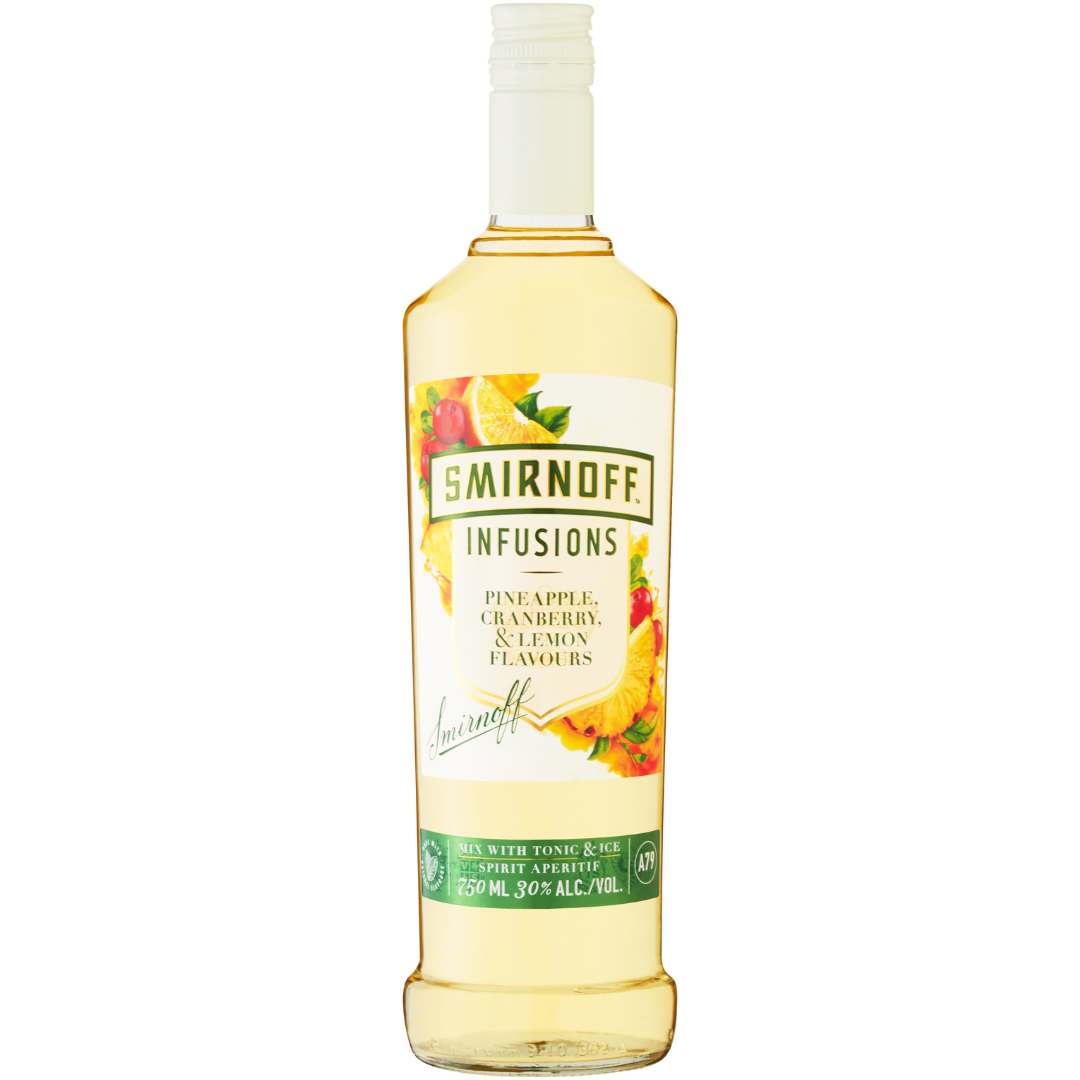 Smirnoff Infusions Pineapple, Cranberry & Lemon | Cape & Cane