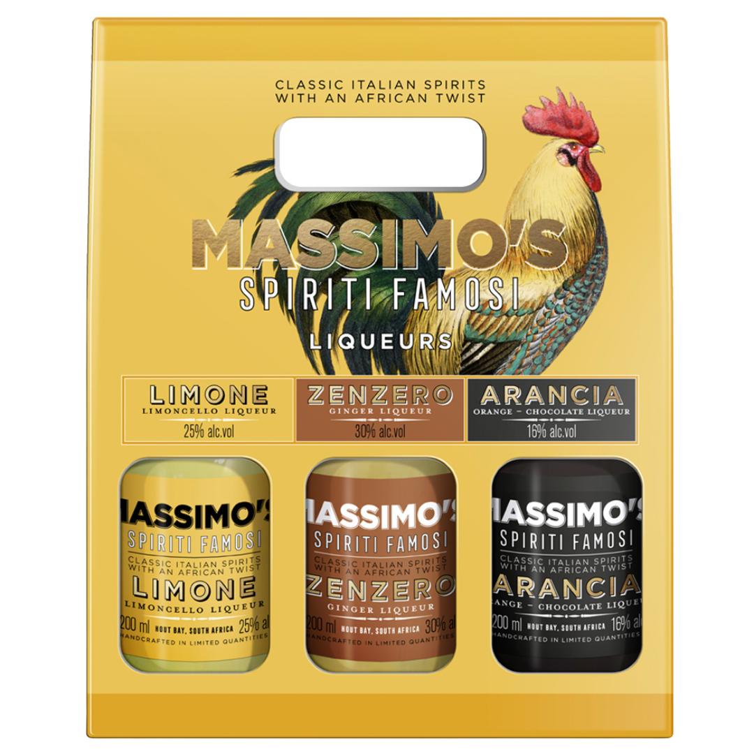 Massimo’s Spiriti Famosi Gift Pack (3 x 200ml) | Cape & Cane