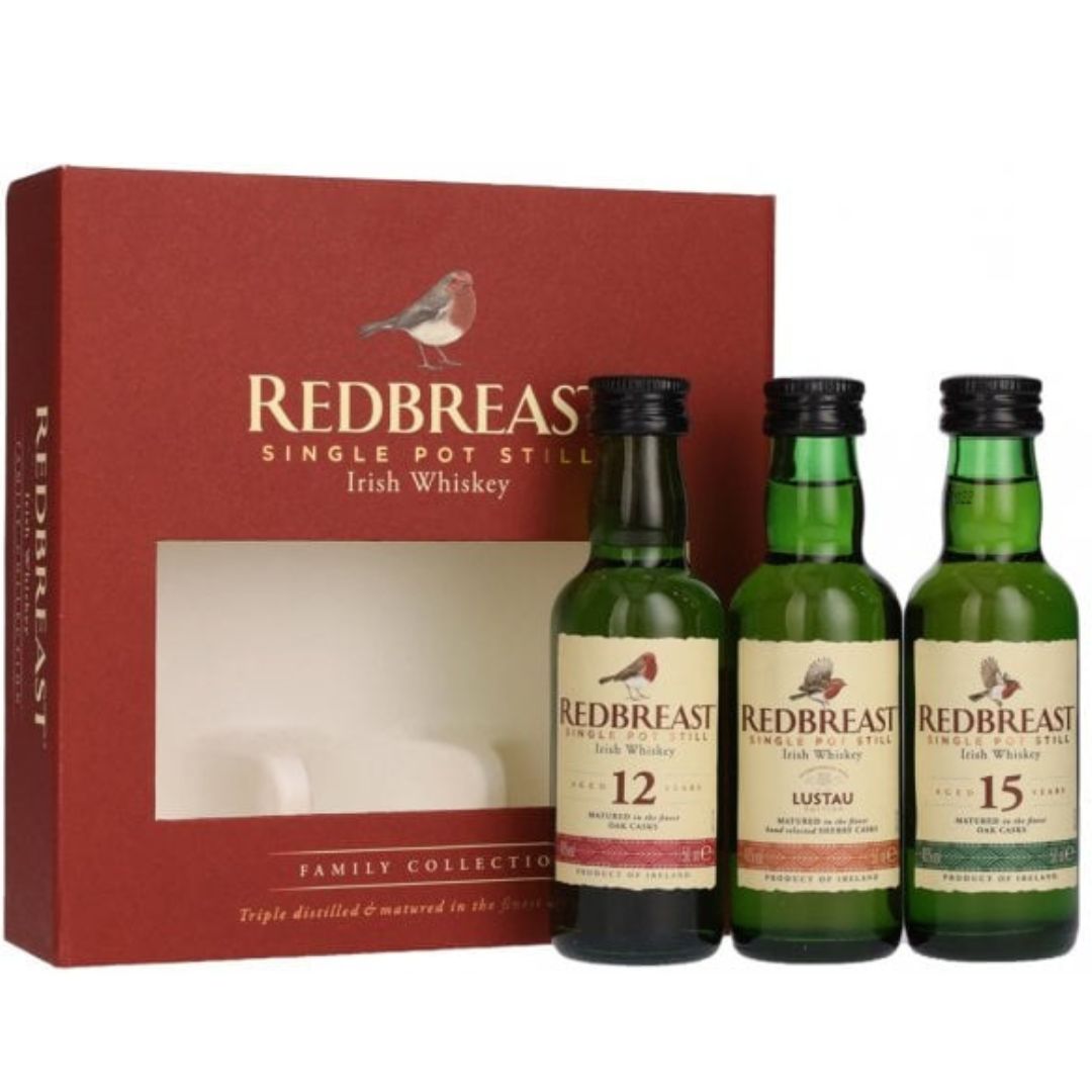 Redbreast Family Collection – 3 × 50ml Miniature Bottles