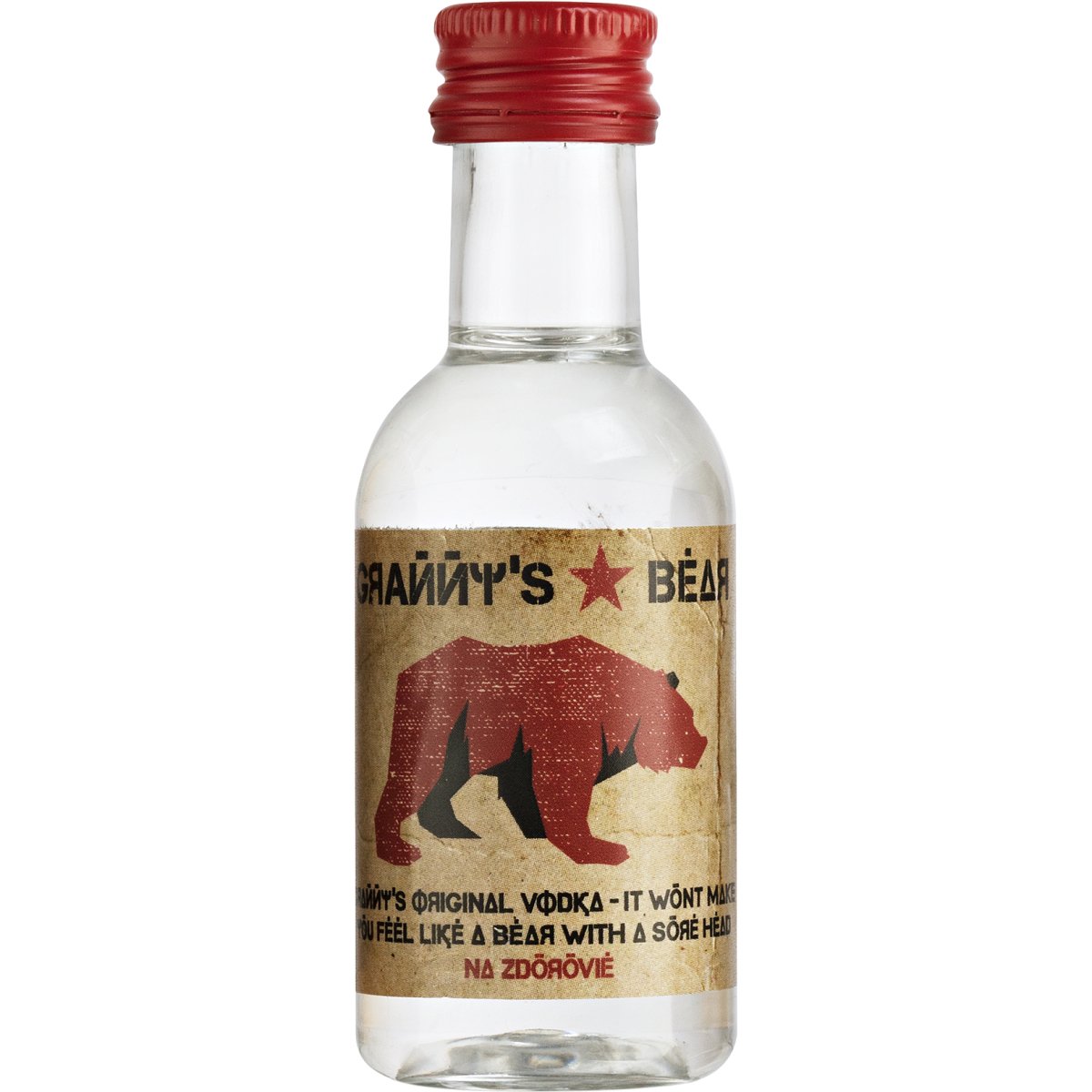 Granny's Bear Russian Sipping Vodka Mini 40ml | Cape & Cane