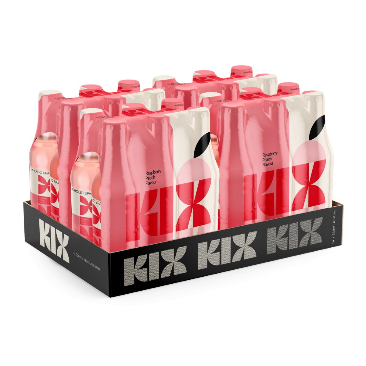 Kix Rose Raspberry Peach Spritzer 330ml | Cape & Cane